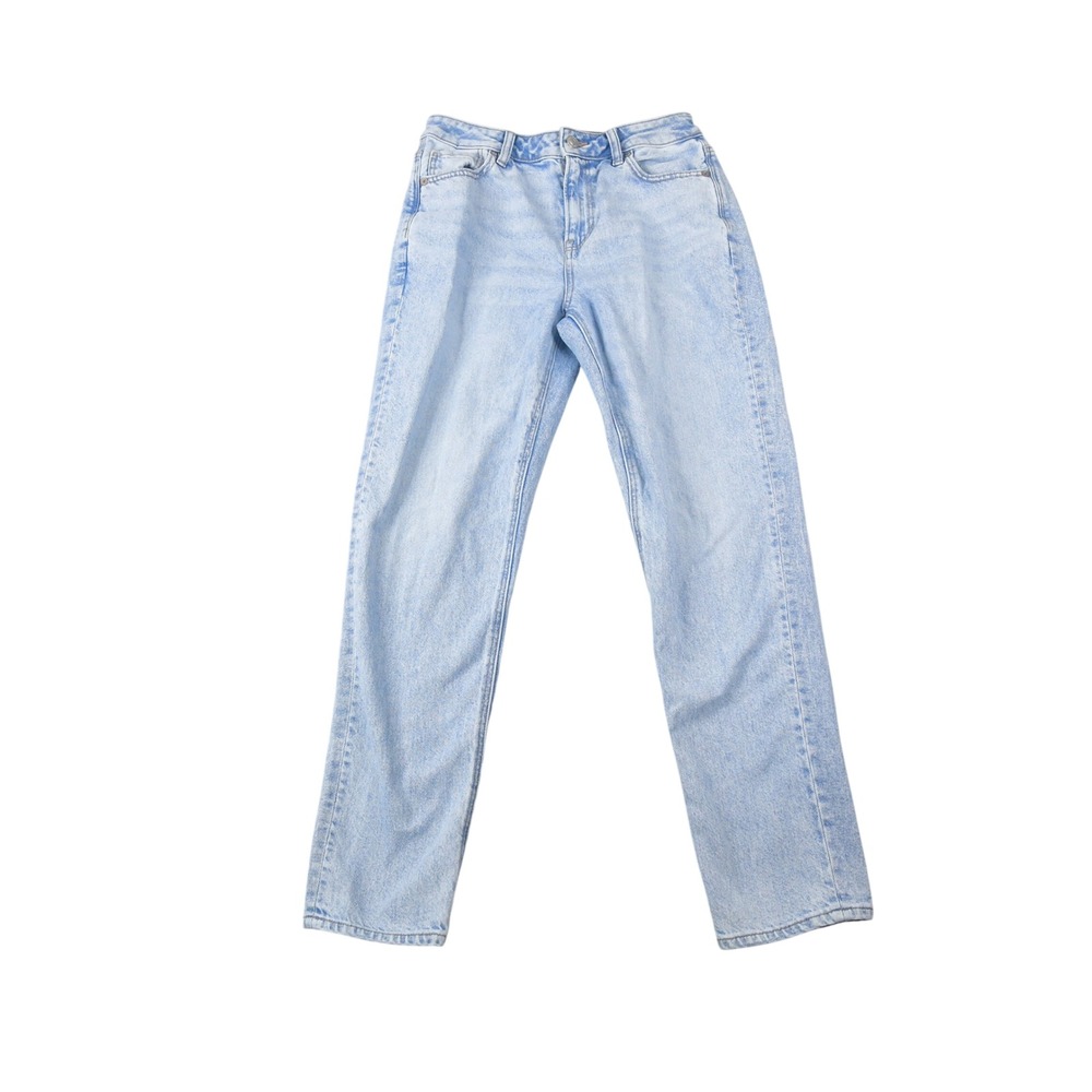 American Eagle Mom Jeans Womens 4 Light Blue Strigid High Rise Denim